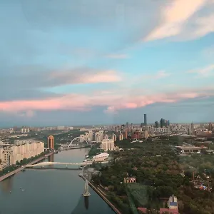 на набережной с панорамным видом на 39 этаже Апартаменты Астана